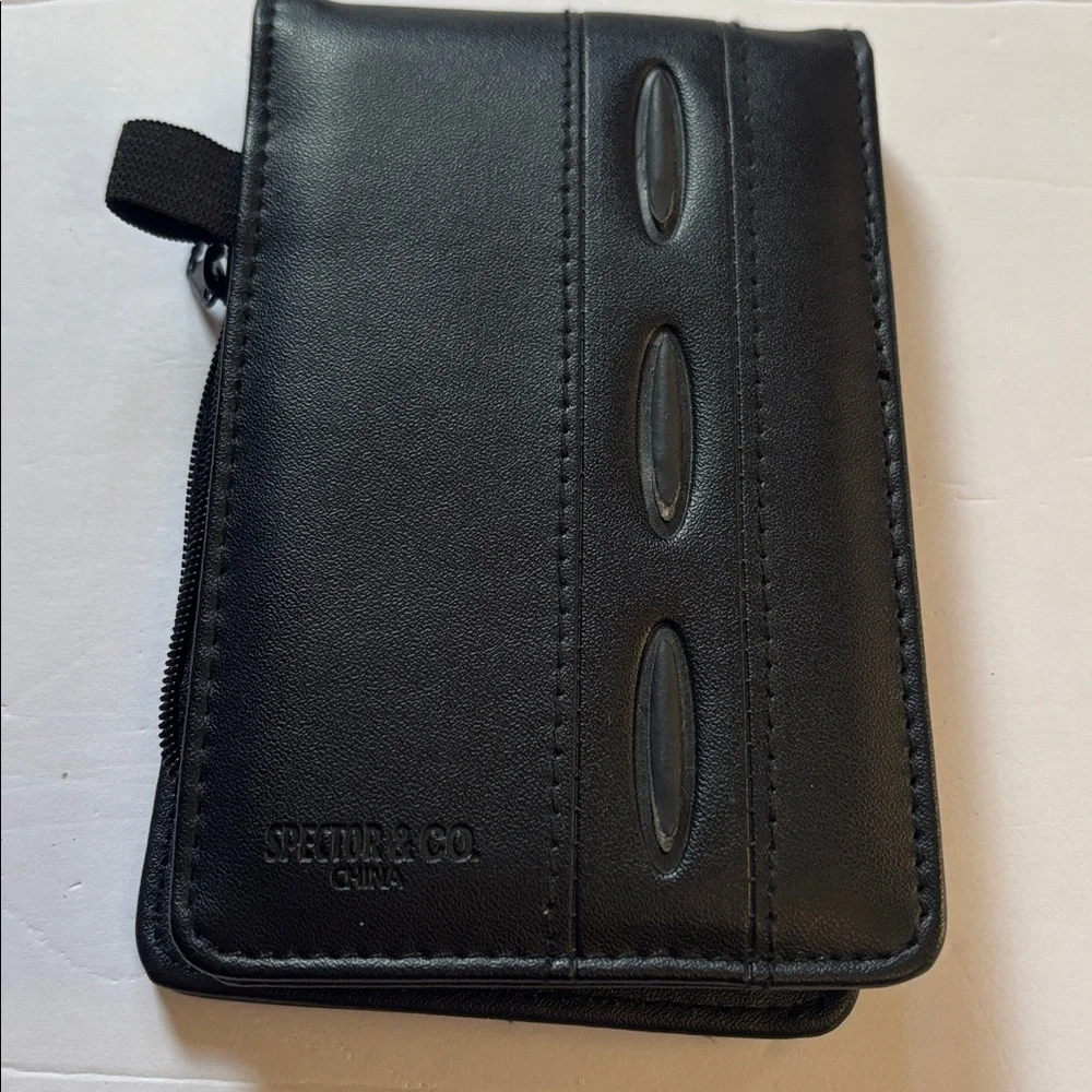 Spector & CO | Black Leather Chemehuevi Indian Tribe Wallet | Travel Note Taking